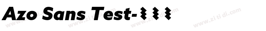 Azo Sans Test字体转换